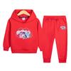 Conjunto de Sudadera y Pantalón de Chándal para Niños de Dos Piezas Ropa de Otoño 2024 Primavera y Otoño Nueva Ropa para Niños Traje con Sudadera con Capucha para Niñas Venta al por Mayor