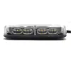 Lámpara de techo para coche 36 LED lámpara de advertencia lámpara estroboscópica. Luz estroboscópica amarilla de ingeniería luz de advertencia magnética para techo
