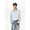 Otoño 2025 Nuevo Estilo Coreano de Moda Tendencia Camiseta de Manga Larga Bloque de Color Cuello Turn-Down Sudadera Casual Japonesa Top Talla Grande