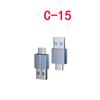 Tipo c adaptador usb 3.1 adaptador lightning interface plugue magnético macho adaptador extensão cotovelo