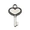 22 Tipos de Pequeños Accesorios de Joyería de Aleación con Forma de Corazón para Pulseras, Collares, Colgantes, Materiales para Charms de Aretes Hechos a Mano para DIY