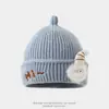 Touca de Bebê Outono Inverno Touca de Lã Fofa Desenho Animado Tricô Touca Puxar Meninos Meninas Crianças Pequenas Chupeta Quente Espessada Inverno