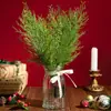 Decoración Navideña Transfronteriza Flores Guirnalda DIY Manualidades Ramas de Pino Artificiales Plantas Verdes Falsas Selecciones de Hojas de Pino