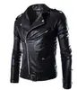 Chaqueta de Cuero para Hombre 2024 Nueva Superior Otoño Moda Primavera Coreana PU Biker Ropa Ajustada Invierno Chaqueta de Cuero