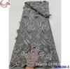Encaje floral 3D francés retro bordado tridimensional con cuentas lentejuelas bordado de hueso todo vestido de novia tela de encaje