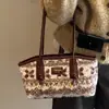 Bolso de Mujer de Moda y Versátil 2025 Nuevo Invierno Elegante Bolso de Hombro para Viajar Gran Capacidad Bolso Simple para el Brazo