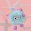 Cosas Bonitas y Feas Llavero Colgante Cochecito Bola de Carbón Pequeña Colgador DIY Elfo de Dibujos Animados Colgante de Felpa Accesorios para Bolsos