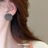 Pendientes de plata con forma de aguja, sencillos y llenos de diamantes, con diseño de moda, para mujer, de nicho, que combinan con todo, ligeros y lujosos.