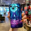 Funda de Teléfono de Castillo de Halloween Más Vendida de Comercio Exterior para Apple 18Pm, Funda Suave Mate Estampada con Uñas de Cuervo de Noche Oscura, Directo de Fábrica
