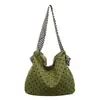 Otoño 2026 Estilo Coreano Perezoso Lunares Chic Chica Bolso de Lona para Mujer Moda Trendy Casual Bolso de Hombro Bolso Tote