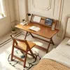 Mesa Dobrável, Não Requer Montagem, Uso Doméstico, Escrivaninha Pequena para Apartamento, Mesa de Estudo para Estudante, Mesa Simples, Mesa Pequena de Cabeceira, Mesa de Trabalho