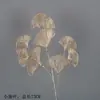 Flores Artificiales Doradas, Arreglo Floral de Cubeta de Bendición de Año Nuevo, Material Floral para Salón de Bodas de Eucalipto y Frutos de Acebo, Adornos Chinos