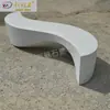 Banco de Arte de Cemento Personalizado Hermoso Camino Rural Hermoso Asiento Hormigón Prefabricado Terminado Banco de Forma Especial