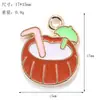 Serie de Playa de Verano Aleación Gota de Aceite Colgantes DIY Sombrilla Chanclas Gafas de Sol Pulsera Collar Materiales para Hacer