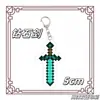 Periférico de Minecraft Mc Llavero Acrílico Espada de Diamante Tótem Inmortal Hoja del Dios de la Guerra Arma de Aleación Colgante