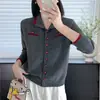 Nuevo Cardigan de Punto de Alto Gama Otoño 2026 con Cuello Alto de Pie, Botones, para Mujer, Suéter Abrigo Ajustado