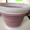 Cubo plegable portátil de plástico para el hogar, cubo colgante para lavado de autos, cubo de pesca, cubo portátil para exteriores, fábrica al por mayor
