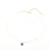 Collar de clavícula de moda con colgante de circonita exclusivo transfronterizo, diseño de corazón nuevo, todo-partido, para mujer, estación independiente