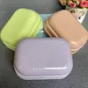 R450 Caixa de Sabonete Drenante Cor Escandinava com Tampa Caixa de Sabonete para Banheiro Rack de Armazenamento de Sabonetes Íntimos para Banheiro Bandeja para Sabonete