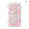 24 piezas de decoración de uñas para niños, con diseño de dibujos animados navideños, para usar en bolsas, parches de uñas de colores.