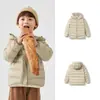 Balabala Roupas Infantis Jaqueta Leve de Penas para Meninos Outono e Inverno Jaqueta com Capuz para Meninas Jaqueta Familiar Impermeável e à Prova de Óleo