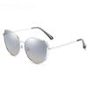 Nuevas gafas de sol polarizadas degradadas para hombre y mujer, gafas de sol metálicas ojo de gato pintadas XY408, gafas de moda europeas y americanas para exteriores