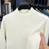 580g Cuello Alto para Hombre Otoño e Invierno Engrosado Talla Grande Prendas de Punto para Hombre Capa Base Cálida Ropa para Hombre