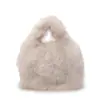 Envío directo disponible: Nuevo bolso de mano de felpa para mujer, un bolso tote peludo elegante y lujoso