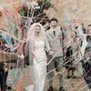 Cañón de Confeti Accesorios Tubo de Spray Cinta Atmósfera Flor de Tirar Boda Portátil Fuegos Artificiales de Boda Cinta de Mano Saludo de Cumpleaños