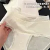 Ropa Interior Sin Costuras de Nuevo Estilo Otoño e Invierno para Mujer, Sencilla de Algodón de Cintura Media, Cómoda, de Secado Rápido, Transpirable, Braguitas de Algodón Puro Extendido en la Entrepierna para Mujer