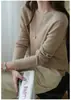Suéter de lana base de 5% cachemir y 95% lana, holgado y versátil, estilo mujer, directo de la fábrica Puyuan, base de cachemir