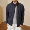 Nueva Chaqueta Deportiva para Hombre con Cuello Alto, Cierre de Cremallera, Elegante, Versátil Ropa Exterior Casual, Moderna y de Lujo Ligero
