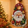 Pintura de Diamantes Colgante Navideño para Puerta Decoración Festiva, Parche de Diamantes Brillantes para Manija de Puerta Adorno Patchwork, Comercio Electrónico Transfronterizo Venta al por Mayor