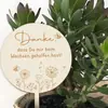 Etiquetas de Plantas de Madera, Etiquetas para Flores, Etiquetas de Bambú para Plantas, Etiquetas de Madera Escribibles, Etiquetas de Madera Colgantes