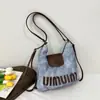 Bolso de Hombro de Nicho para Mujer, Gran Capacidad, Nuevo 2025 Versión Coreana, Bolso de Mano de Alto Valor para Estudiante Universitario, Bolsa de Clase para Mujer