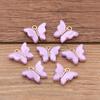 9 colores 14 * 15 mm DIY resina acrílica accesorios mariposa colgante animal encanto equipaje collar adornos
