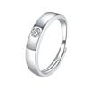 Anillo de Plata de Ley para Hombre Anillo de Diamante Moissanita Anillo de Boda Anillo de Pareja Boda Casual Chapado en Plata Oro Blanco 18K Dropshipping
