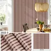 Tira de rejilla 3D con veta de madera de comercio exterior, papel tapiz autoadhesivo para decoración de entrada y pared de fondo de sala de estar, papel tapiz de PVC