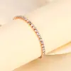 Bienestar de Transmisión en Vivo de TikTok Nicho Europeo y Americano Lujo Ligero Zirconio Pulsera de Cielo Estrellado para Bebé Pulsera de Platino Chapado en Diamante de Celebridad de Internet