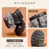 Botines cortos Martin para niña 2026 Otoño/Invierno nuevo estilo botines cortos con forro de felpa para niño Botas de cuero de princesa a cuadros con encaje Lolita