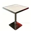 Sofá de Cabine Semicircular de Aço Inoxidável de Luxo Leve para Celebridades da Internet, Conjunto de Mesa e Cadeiras Comerciais para Restaurante de Hot Pot