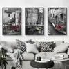 Pintura de Lienzo Tríptico para Sala de Estar y Dormitorio, Pintura Decorativa Estilo Chino sobre Lienzo al Óleo de Alta Definición, Arte de Pared, Personalización del Cliente