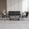 Sofá de Escritório, Mobiliário Simples Moderno para Sala de Recepção e Descanso, Conjunto de Sofá e Mesa de Centro