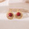 Pendientes de Perla de Angora con Microincrustaciones de Aguja de Plata, Pendientes Exquisitos y de Moda con Diseño de Gota, Lujo Accesible y Pendientes Versátiles para Mujer