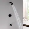 Rociador de Ducha Empotrado en Pared, Boquilla Ahorradora de Agua Presurizada, Juego de Válvula Mezcladora de Agua Caliente y Fría para Baño de Hotel, Juego de Ducha
