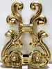 Accesorios de Acero Inoxidable 304 Botella del Tesoro Flor Estilo Europeo Flor Puerta Principal Valla de Patio Puerta Antirrobo Piezas Florales Decorativas para Ventanas Oro Titanio