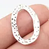 28x18mm 1.5g Multicolor Popular Europeo y Americano Accesorios DIY Martillado Irregular Ovalado Colgante de Anillo