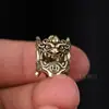 Broche de Latón Estilo Tibetano Pixiu Estilo Nacional Palo Dorado Separador Anillo Plateado Accesorios Culturales para Jugar Hechos a Mano DIY Venta al por Mayor