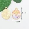 Accesorios de Joyería Pequeños Estilo Chanel Transfronterizos, Joyería Hecha a Mano DIY de Forma Ovalada de Gama Alta, Accesorios de Joyería DIY de Goteo de Aceite de Gama Alta