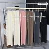 Pantalones de nube de siete colores para mujer primavera y verano nuevos estilo coreano casual drapeados rectos de pierna ancha cintura alta estrechos casuales pantalones tipo burbuja